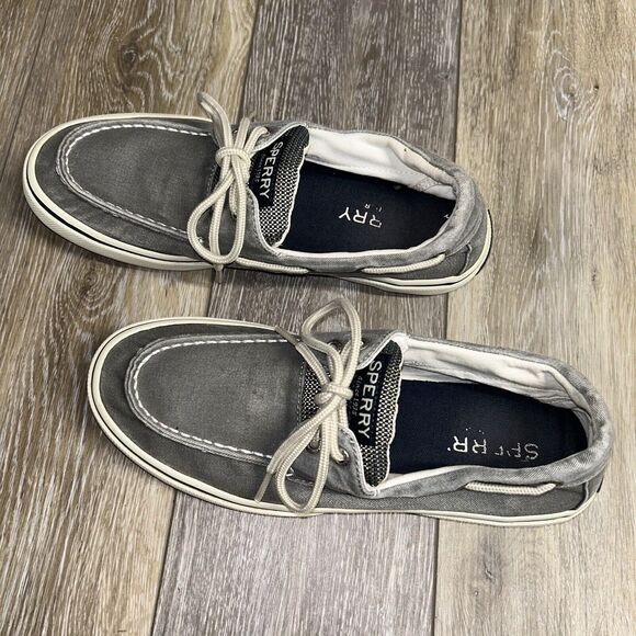 Sperry Halyard 2 Eye 0772830 Salt Washed Grey Men’s US Size 8.5M Sneaker Shoes - Picture 6 of 11